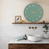 Green Kitchen Wall Clock