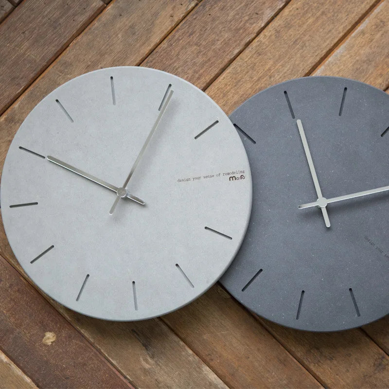 Modern Grey Wall Clock
