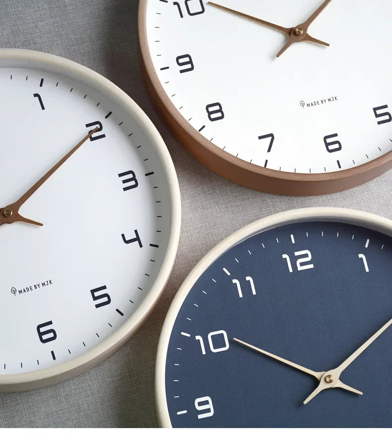 Modern Nordic Wall Clock White