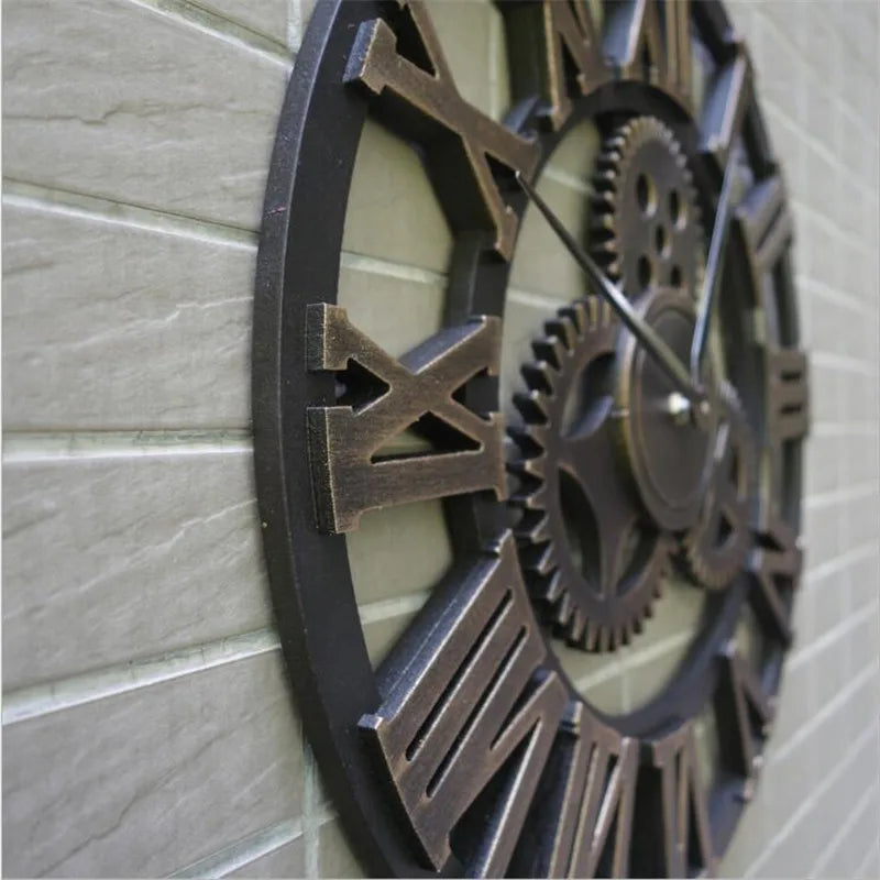 Clock Wall Wood Large Old European