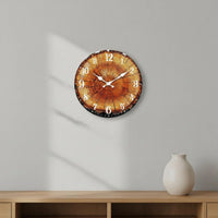 Wood Grain Wall Clock