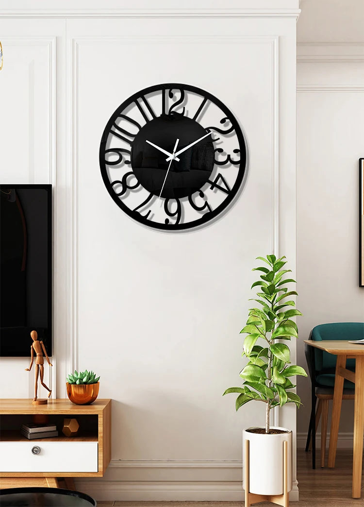 Transparent Wall Clock For Living Room