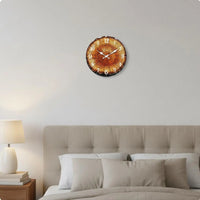 Wood Grain Wall Clock