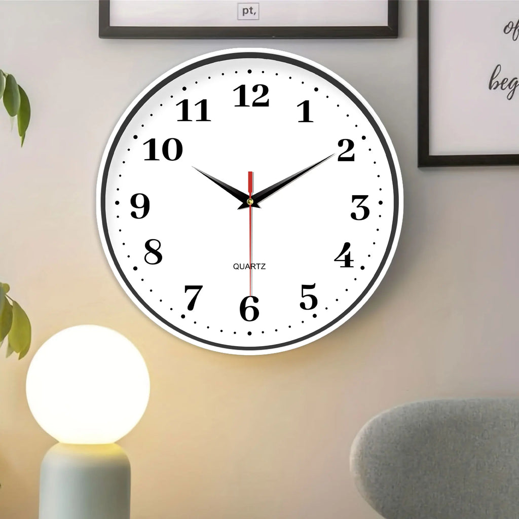 White Simple Wall Clock Design