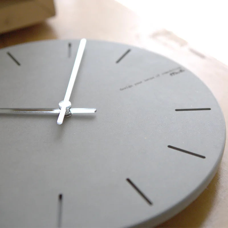 Modern Grey Wall Clock