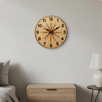 Wood Grain Wall Clock