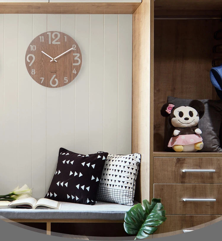 Wooden Modern Wall Clock