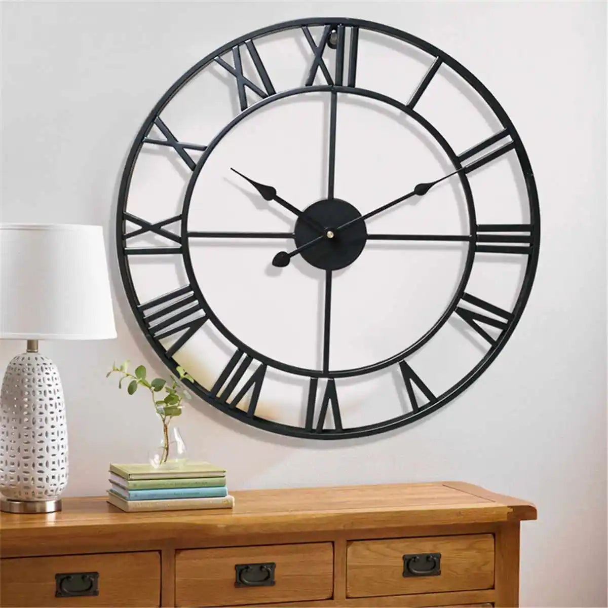 Large Roman Numeral Wall Clock
