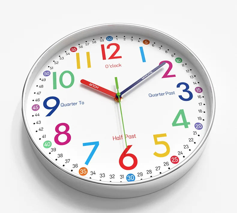 Children's Learning Clock On The Wall