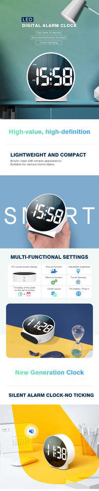 Digital Table Clock With Alarm