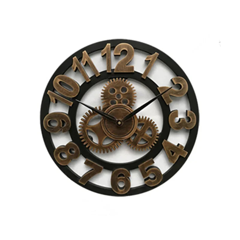 Clock Wall Wood Large Old European