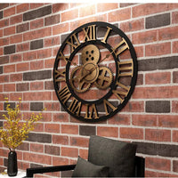 Clock Wall Wood Large Old European