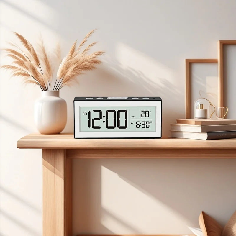 Battery Powered Digital Alarm Clock