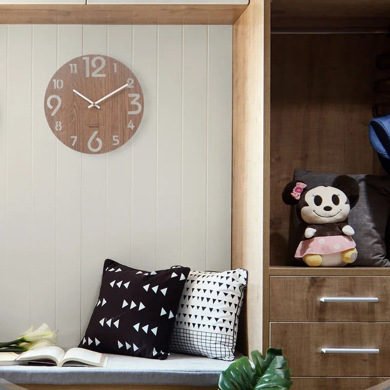 Wooden Modern Wall Clock