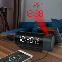 Digital Alarm Clock radio with projection