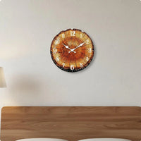 Wood Grain Wall Clock
