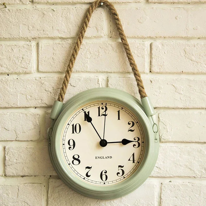 Vintage Style Metal Wall Clock