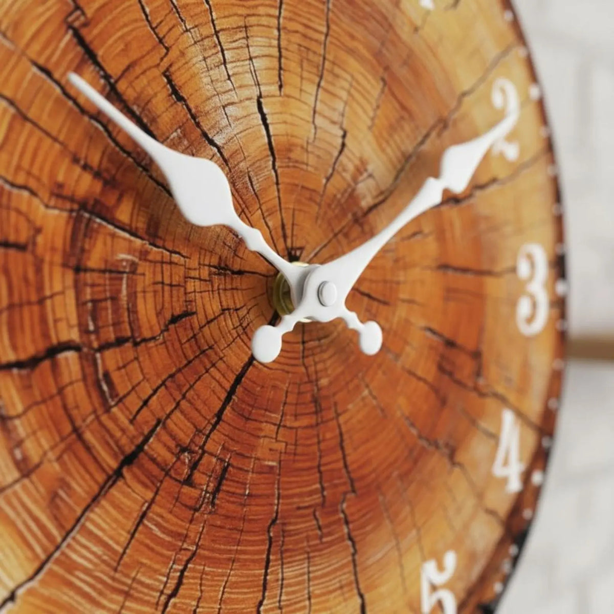 Wood Grain Wall Clock