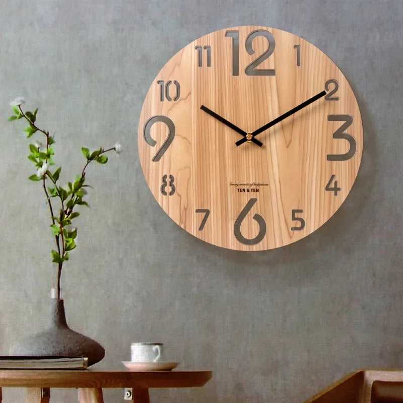 Wooden Modern Wall Clock