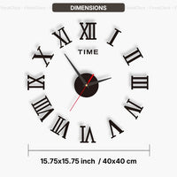 3D Acrylic Wall Clock