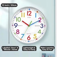 Children's Learning Clock On The Wall