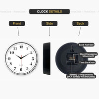 White Simple Wall Clock Design