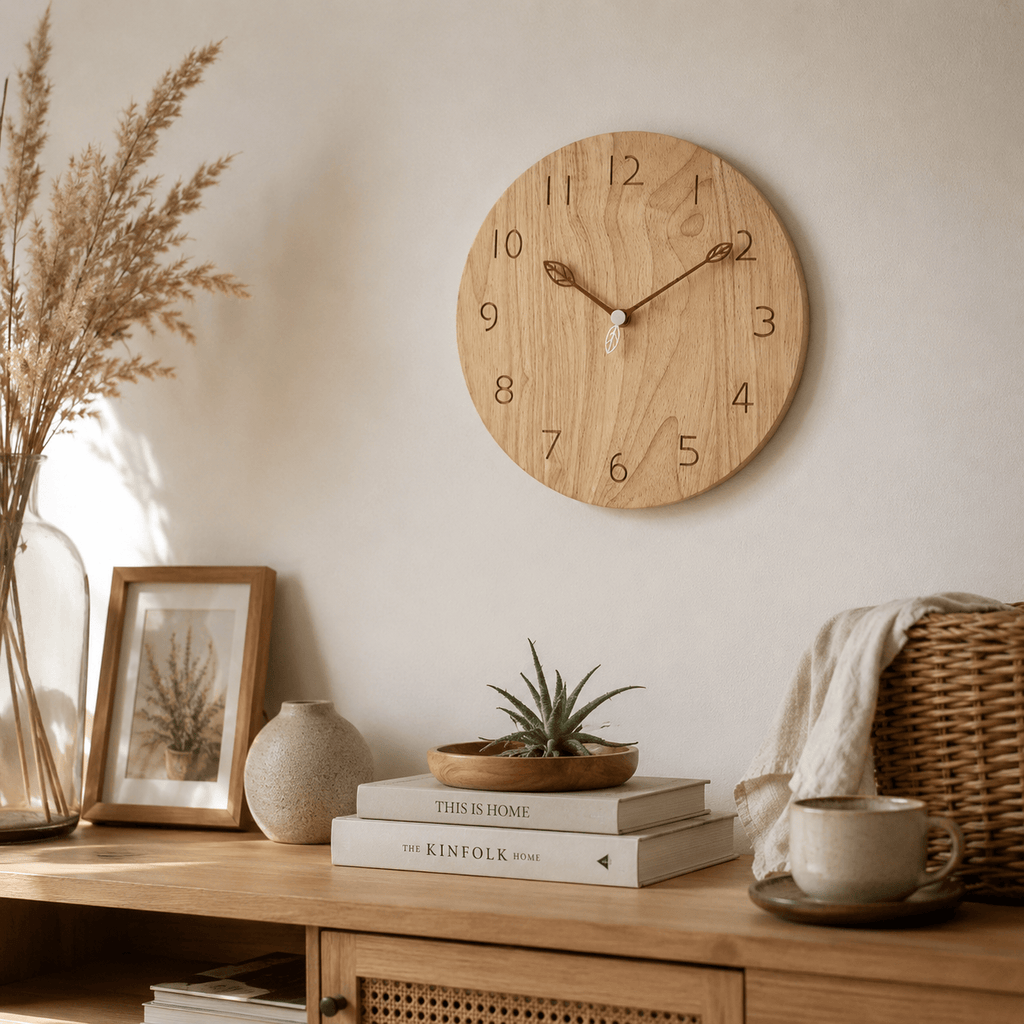 FinestClock Classic Wooden Wall Clock