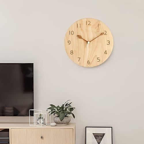 FinestClock Classic Wooden Wall Clock