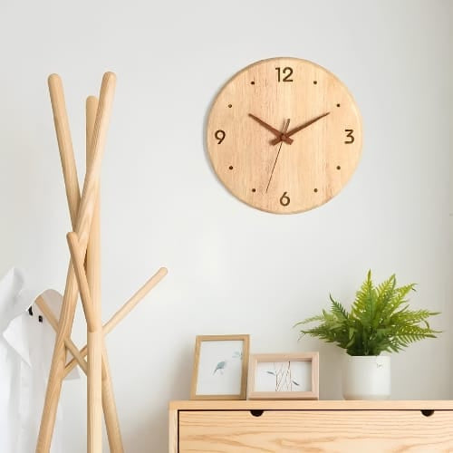 FinestClock Classic Wooden Wall Clock