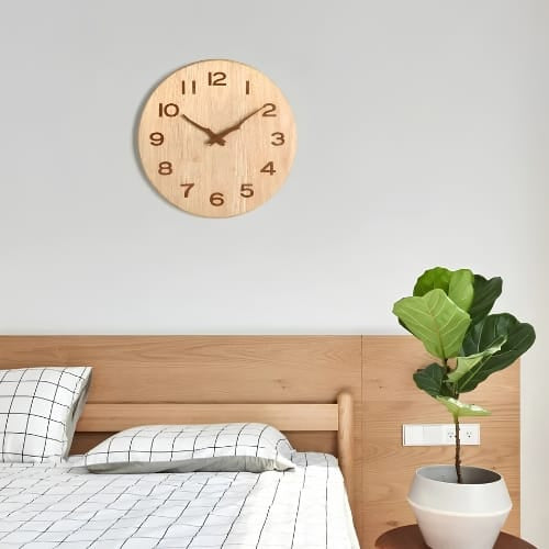 FinestClock Classic Wooden Wall Clock