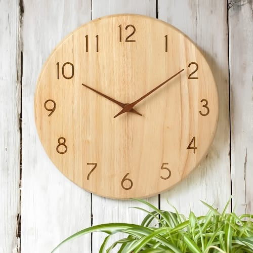 FinestClock Classic Wooden Wall Clock
