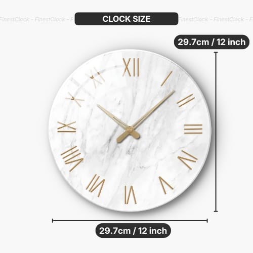 FinestClock Decorative Glass Wall Clocks