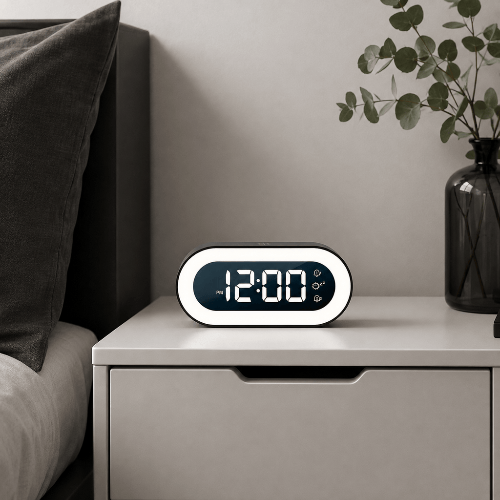 FinestClock Digital Alarm Clock With Music