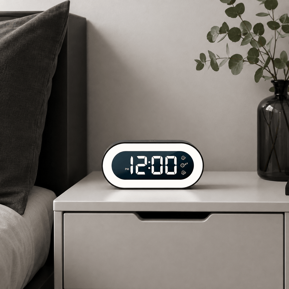 FinestClock Digital Alarm Clock With Music
