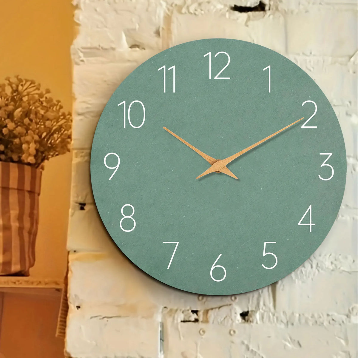 FinestClock Green Kitchen Wall Clock