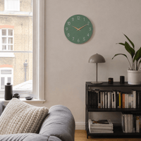 FinestClock Green Kitchen Wall Clock