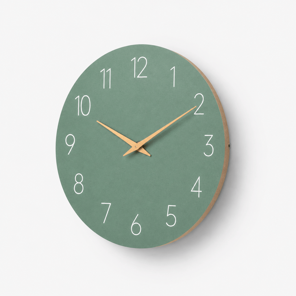 FinestClock Green Kitchen Wall Clock