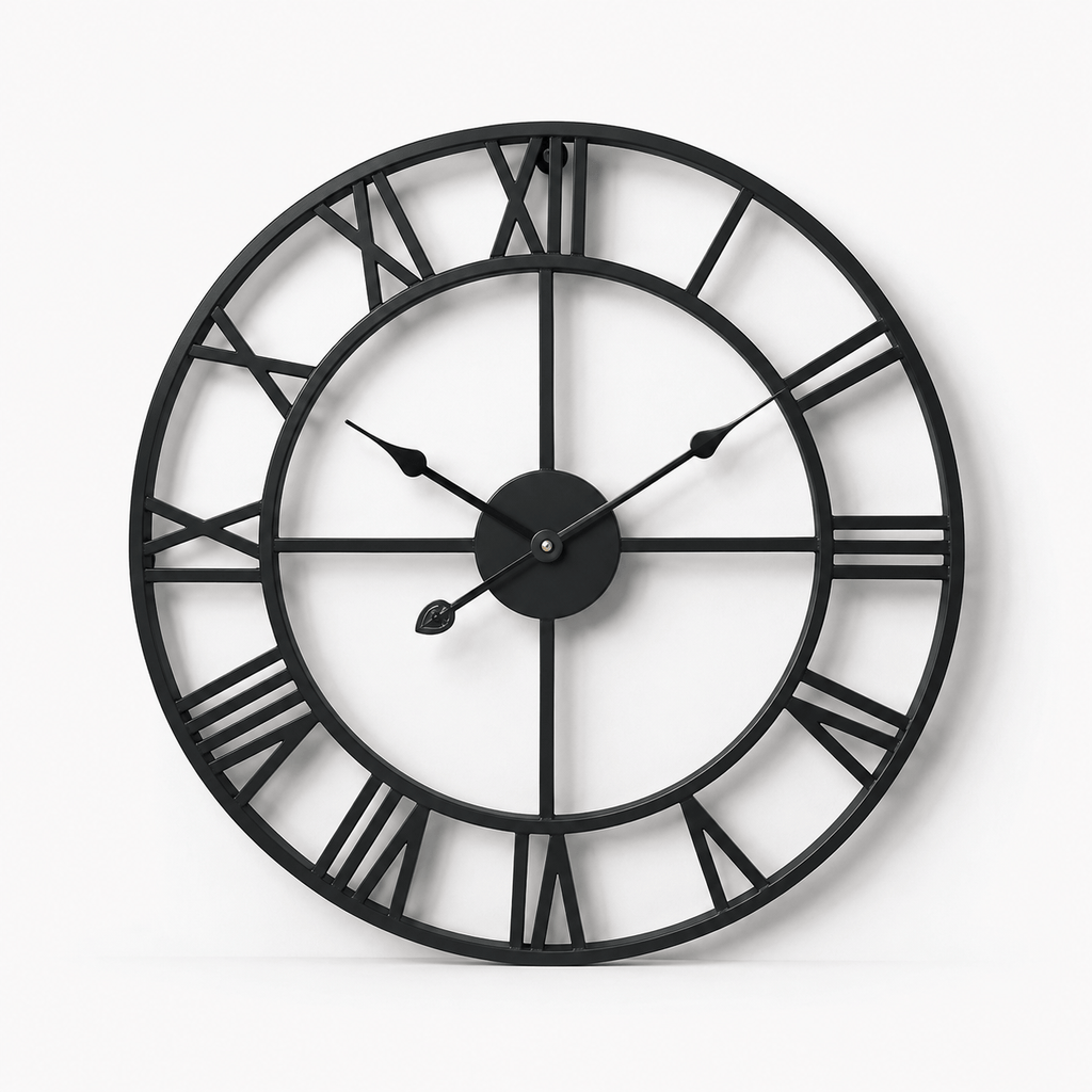 FinestClock Large Roman Numeral Wall Clock