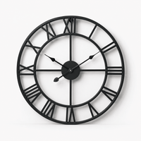 FinestClock Large Roman Numeral Wall Clock