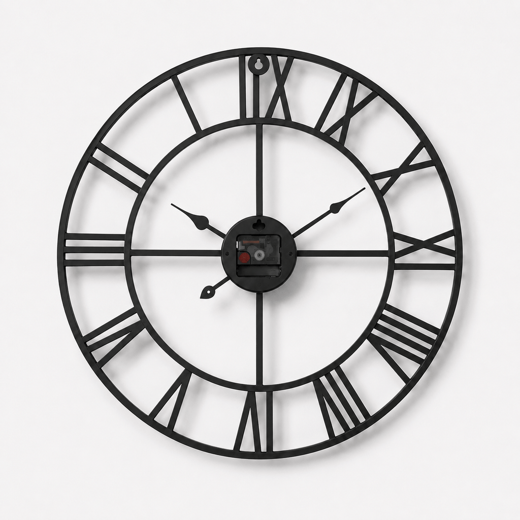 FinestClock Large Roman Numeral Wall Clock