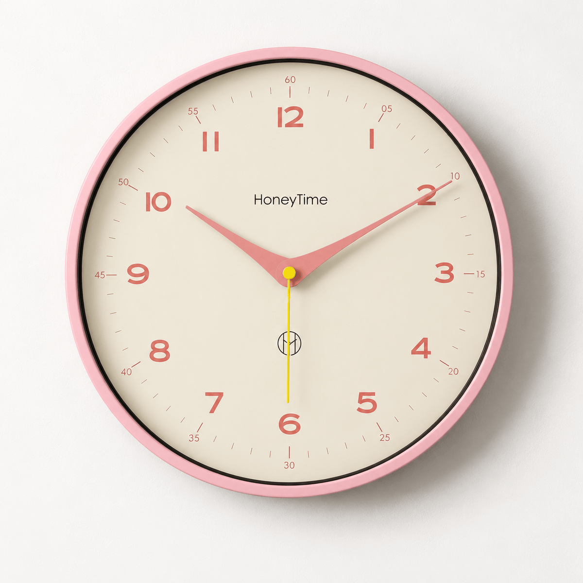 FinestClock Light Pink Wall Clock
