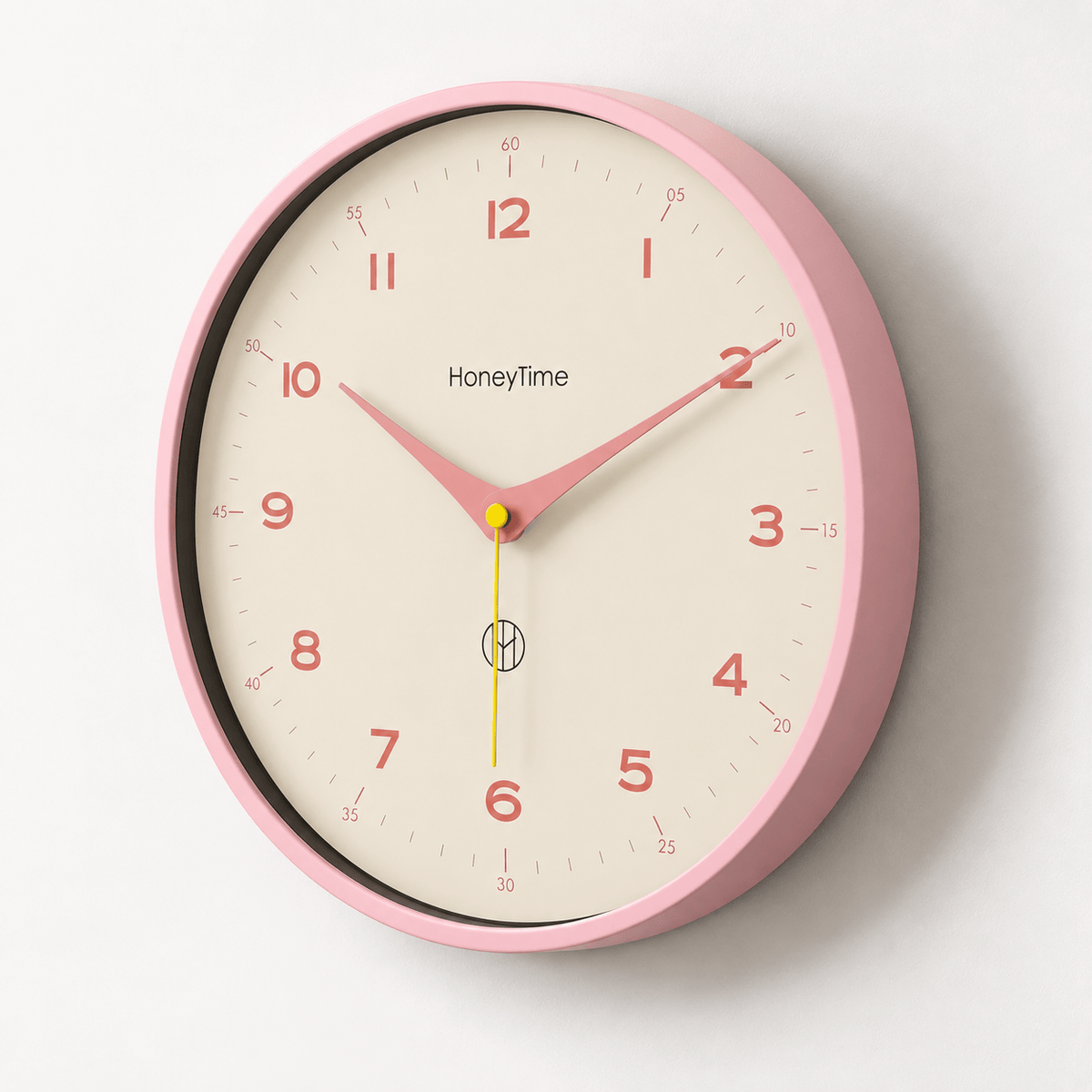 FinestClock Light Pink Wall Clock