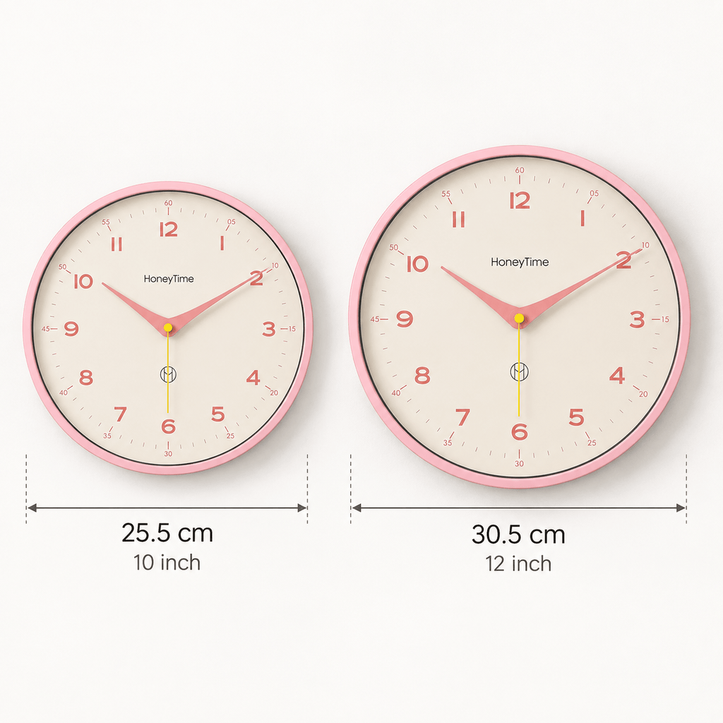 FinestClock Light Pink Wall Clock