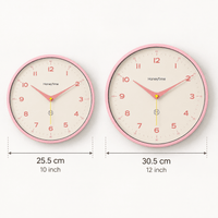 FinestClock Light Pink Wall Clock