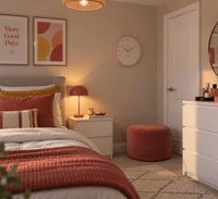 FinestClock Light Pink Wall Clock