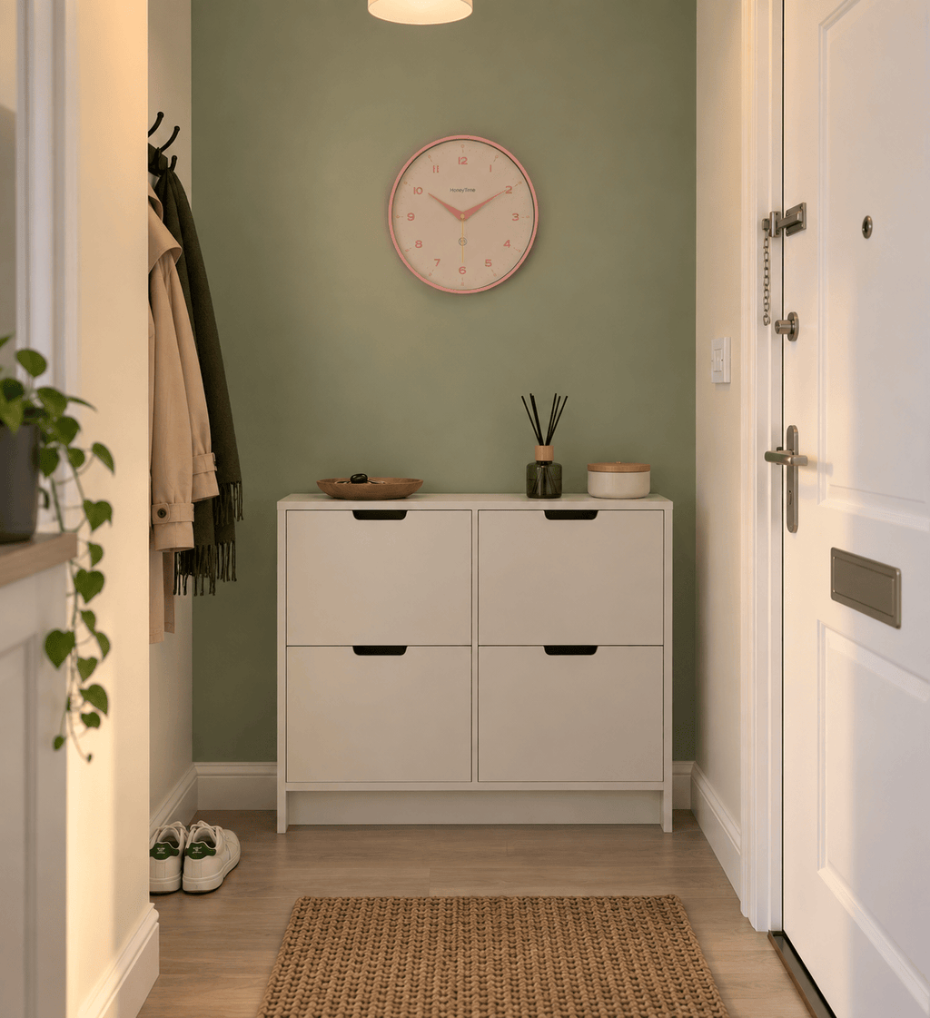 FinestClock Light Pink Wall Clock