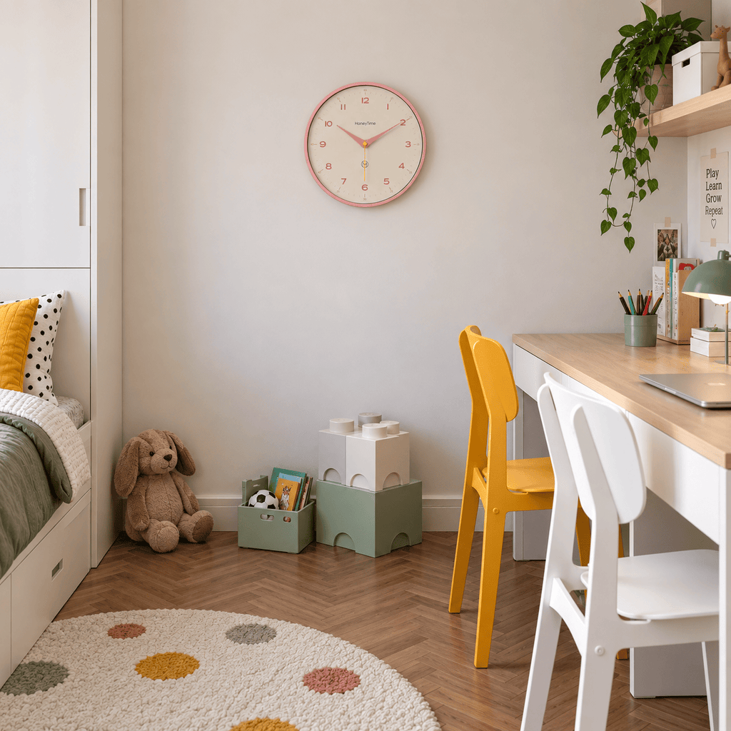 FinestClock Light Pink Wall Clock