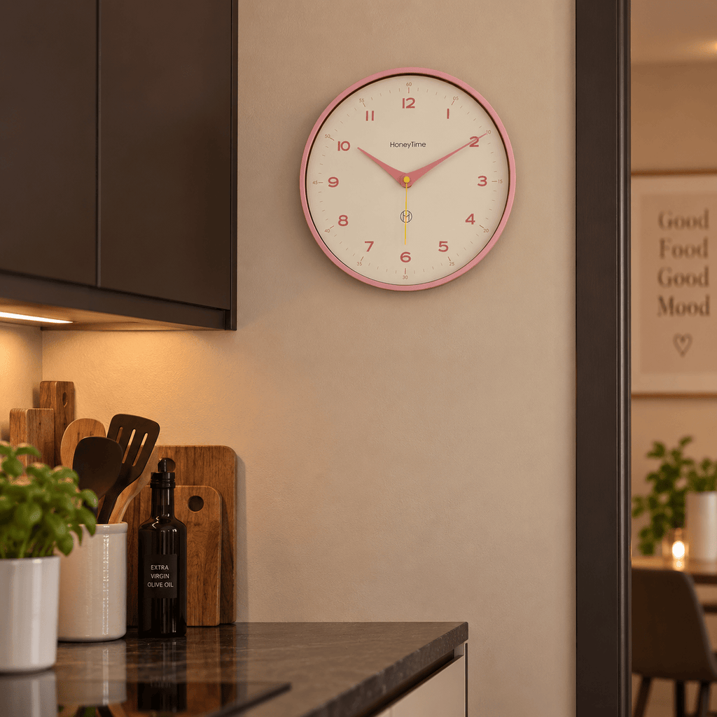 FinestClock Light Pink Wall Clock