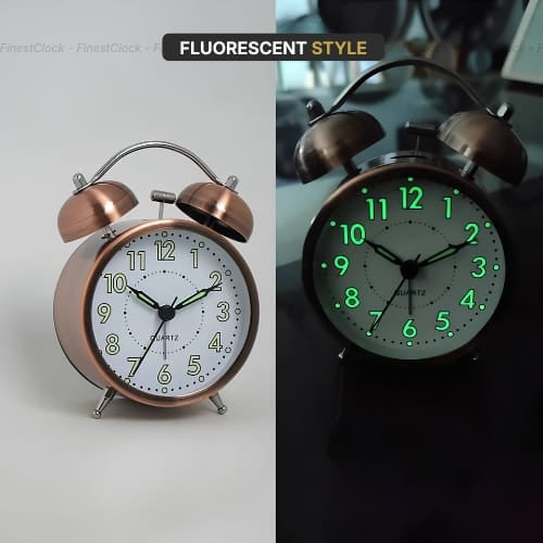 FinestClock Loud Twin Bell Alarm Clock