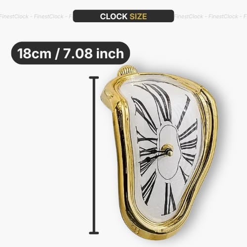 FinestClock Melting Clock Dali Inspired Wall Clock